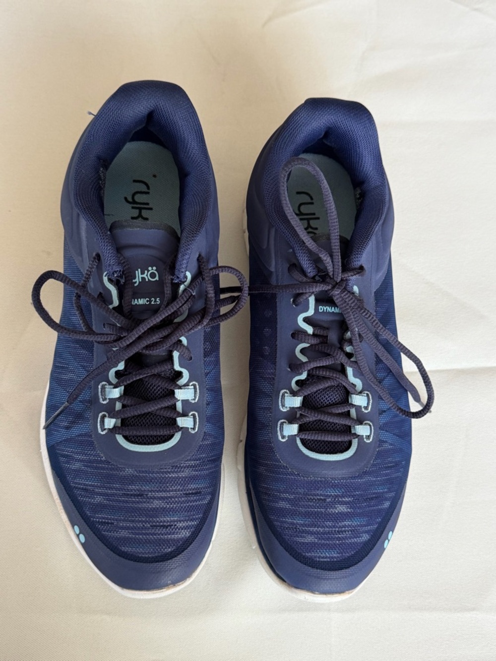 Ryka navy and light blue women's running shoes